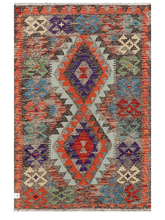 Maimana Afghanistan Kilim Rug - 146 x94 cm