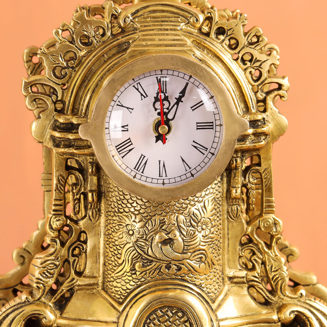 Brass Vintage Table Clock/Watch (14 Inch)