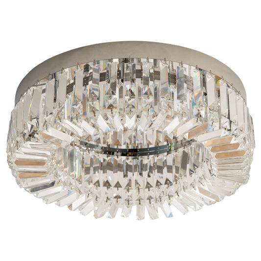 Modern Chandeliers Stainless Steel Pendant Lights with Crystal Decorations for Living Room Bedroom Dining Room Hall- Silver-0