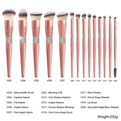 Fancy Makeup Brushes Set