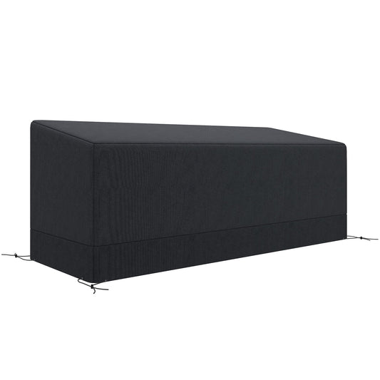 Outdoor Sofa Cover for 3 Seater Set - Water and UV Resistant Black-0