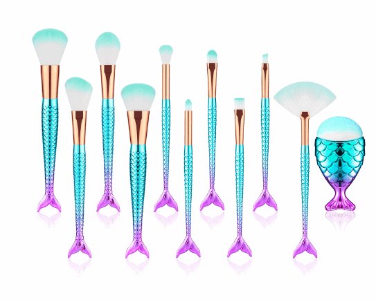 Mermaid Makeup Brush Set