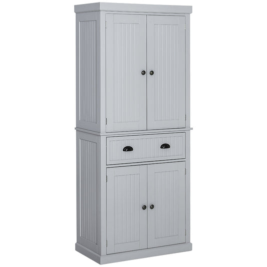 Freestanding Multi-Storage Kitchen Cabinet - Grey