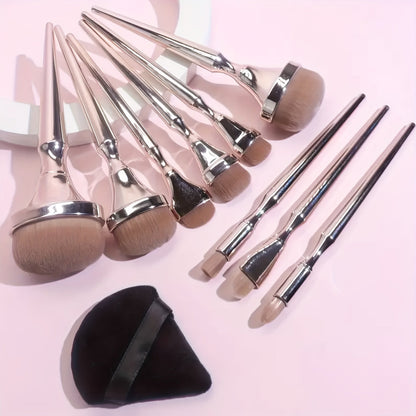 Oval Makeup Brush Set
