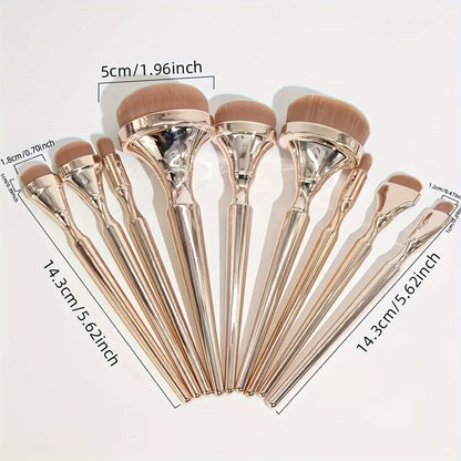 Oval Makeup Brush Set