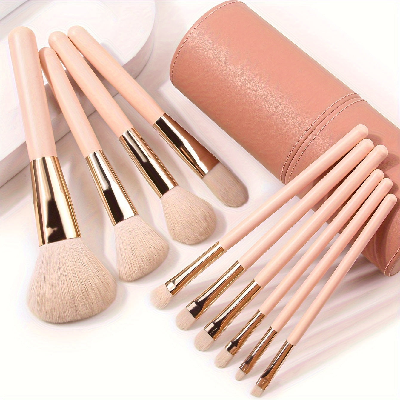 Pink Makeup Brush Set