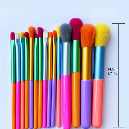 Rainbow Makeup Brush Set