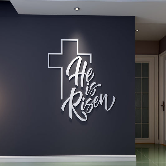 He is Risen 3D Wall Decor-0