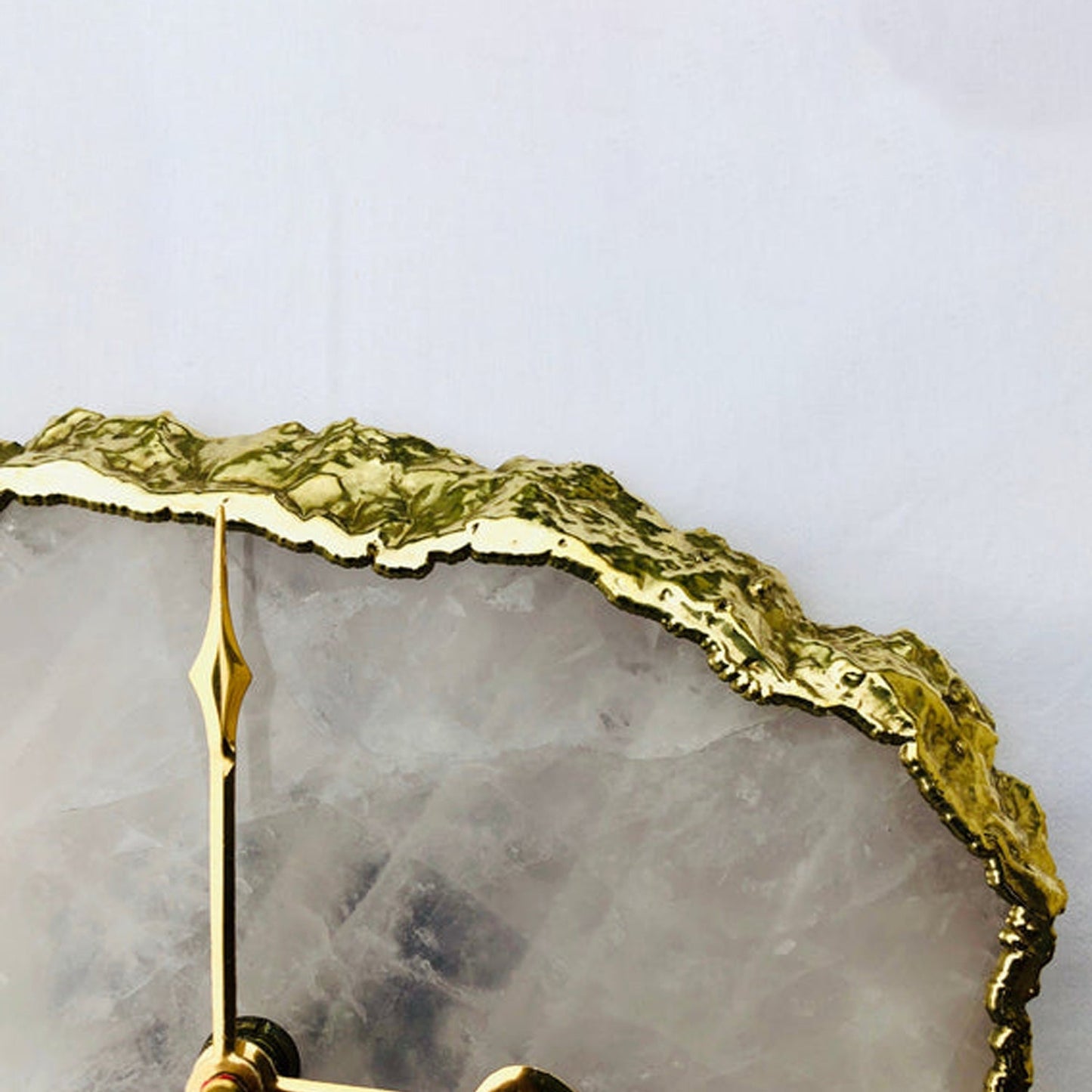 Rose Quartz Large Wall/Desk Clock/Personalised Momento