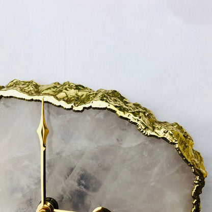 Rose Quartz Large Wall/Desk Clock/Personalised Momento