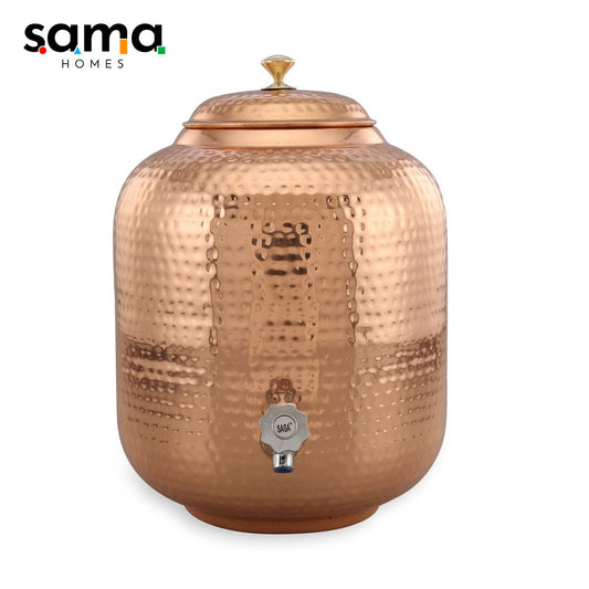 Copper Water Dispenser | Traditional Vessel with Health Benefits